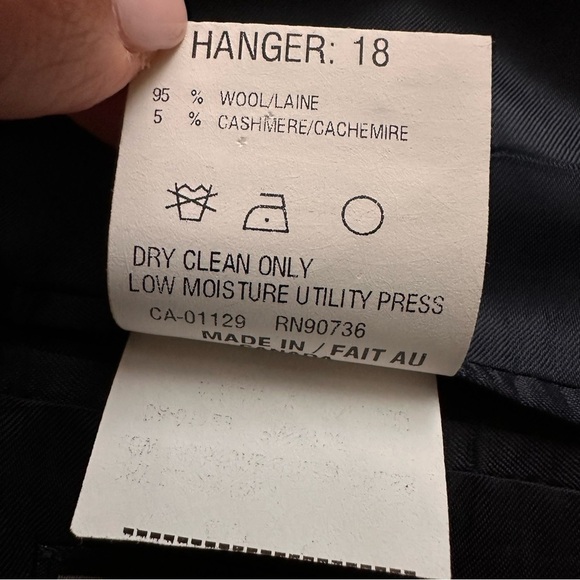Ralph Lauren 44 Tall Navy Wool Cashmere
Blazer Sport Coat 2 Button - Picture 6 of 15